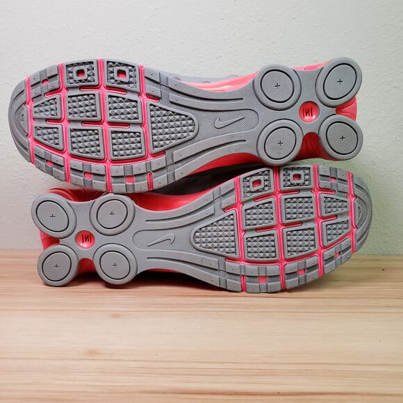 Nike Men's Size 13 Shox Air Lunar Hyperfuse Athletic Trainers Gray Pink Sneakers - Picture 9 of 10